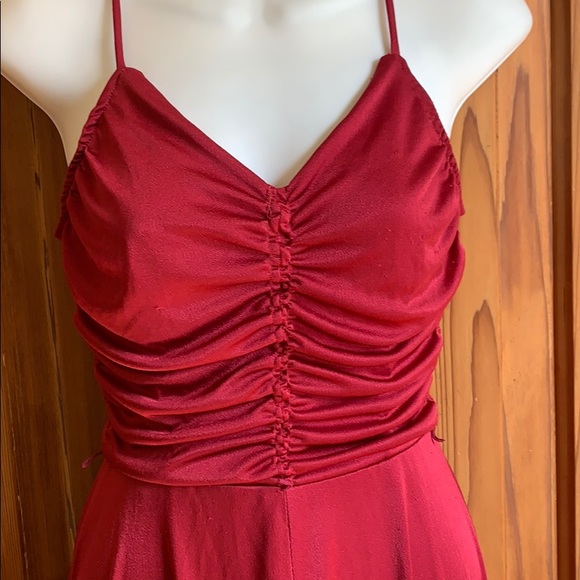 Vintage Raspberry Pink Shimmery Dress - Picture 2 of 15